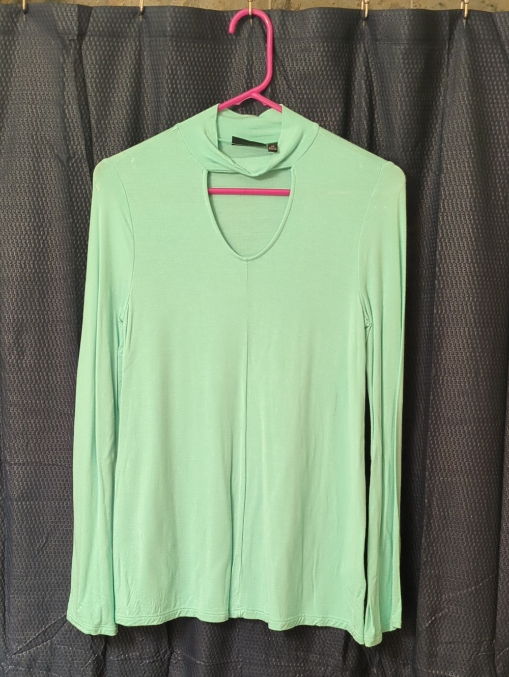 Apt. 9 Mint Green Long-Sleeve Cutout Tee